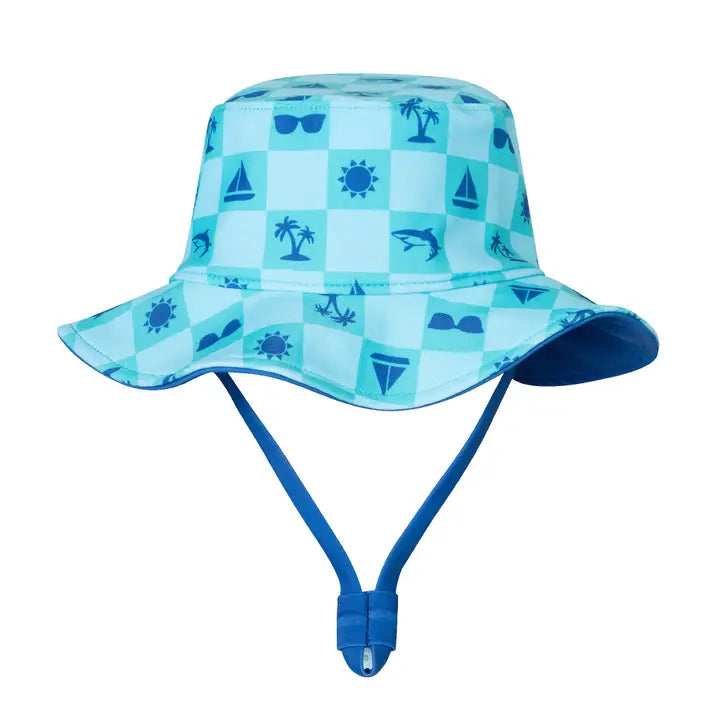 Beach Vibes Swim Romper & Hat Set