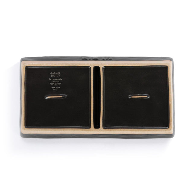 Black This That Divided Dish