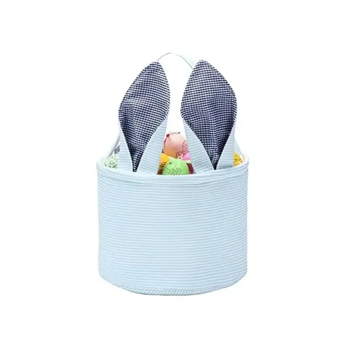 Blue Easter Bunny Ear Baskets