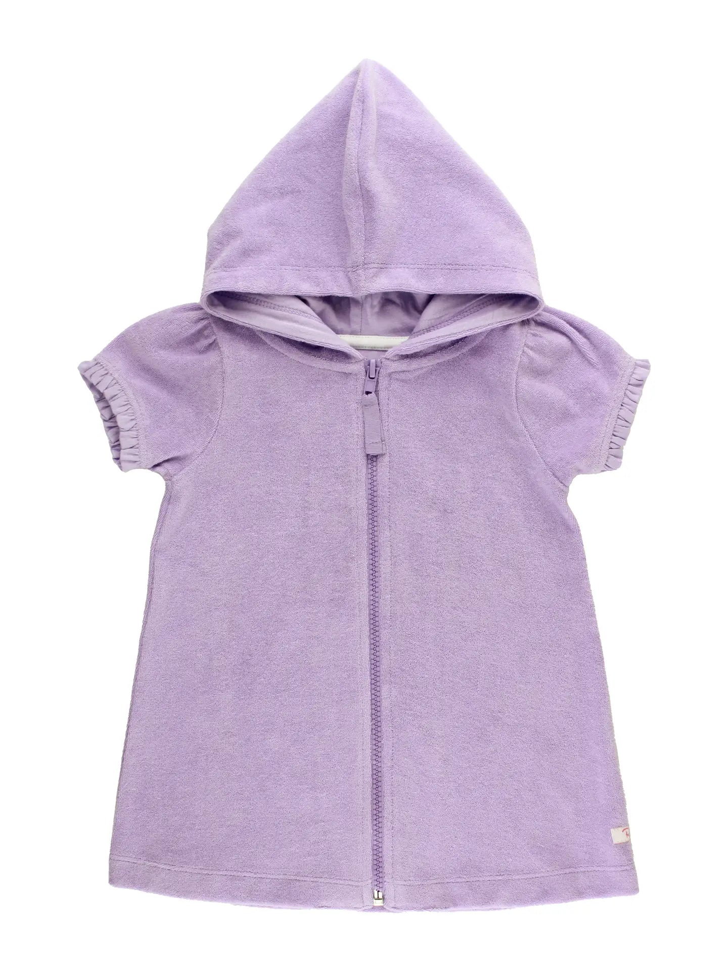Lavender Terry Full-Zip Cover Up