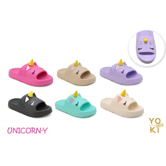 Casual Unicorn 3D Beach Pool Slide with Removable Horn