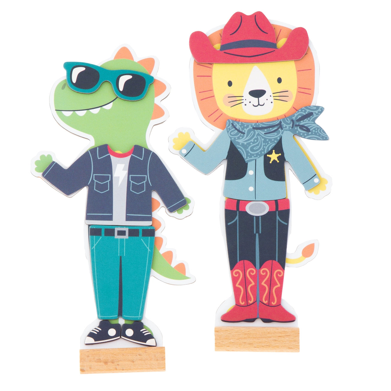 Magnetic Dress-Up Box Set Dino/Lion