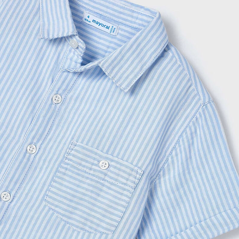 Blue & White Striped Dress Shirt