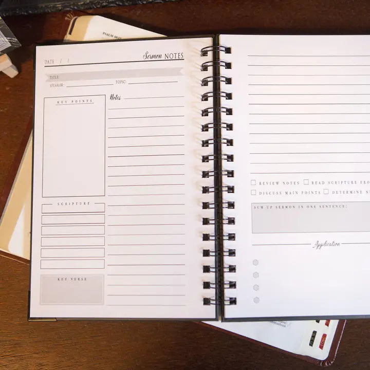 Men's Sermon Notebook | Sermon Notes Journal