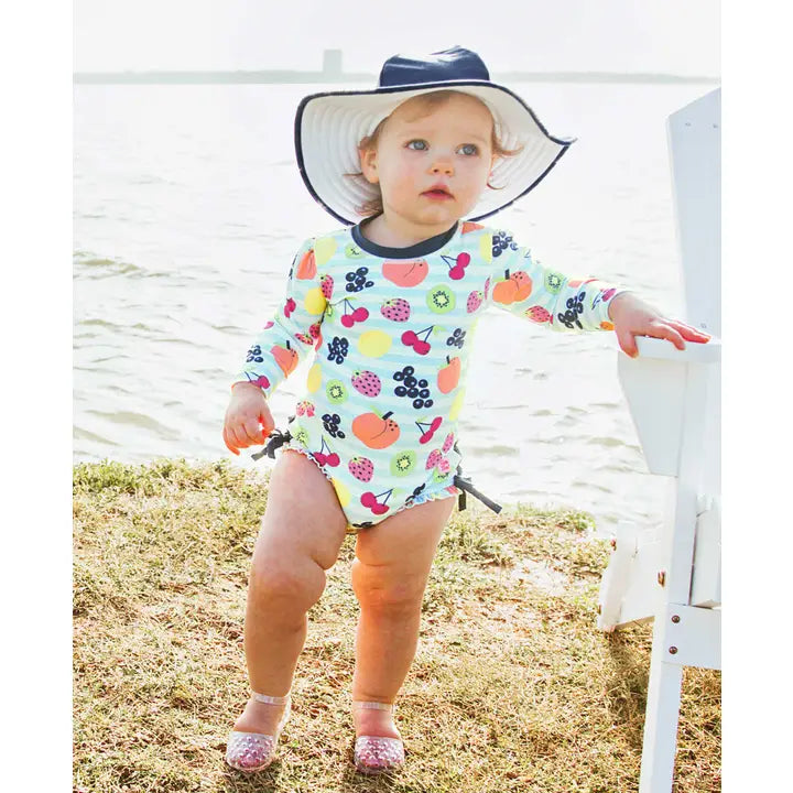 Reversible Navy Swim Hat
