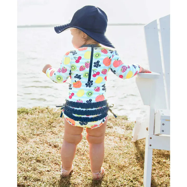 Reversible Navy Swim Hat