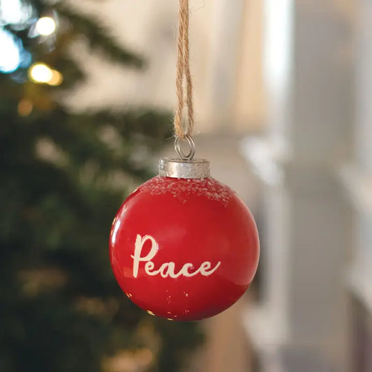 Peace Ceramic Ornament