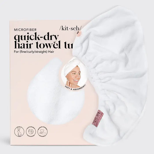 Quick Dry Hair Towel - Ivory