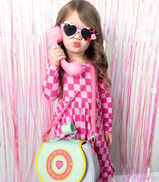 Ring Ring Phone Convertible Handbag-Cotton Candy