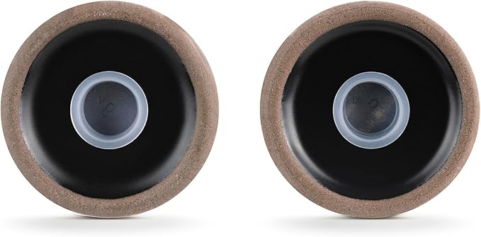 Black Stoneware Salt and Pepper Shaker Set