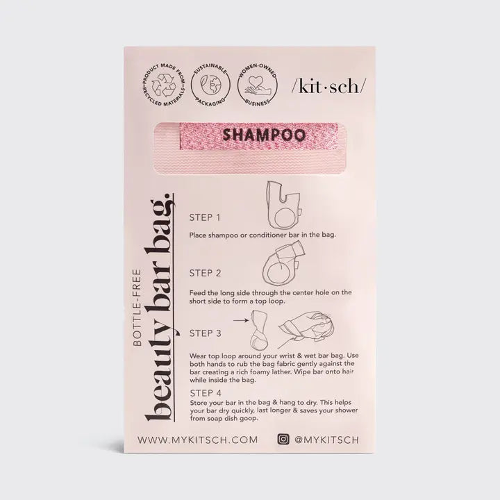 Shampoo Beauty Bar Bag-Blush