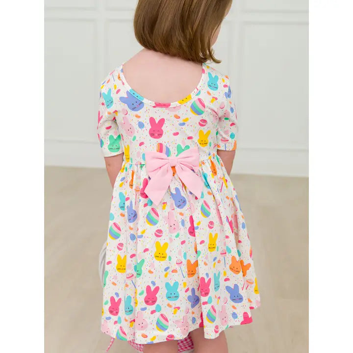 Sugar Rush Short Sleeve Knit Twirl Dress