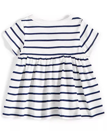 Angel White Striped Ruffled Shirt