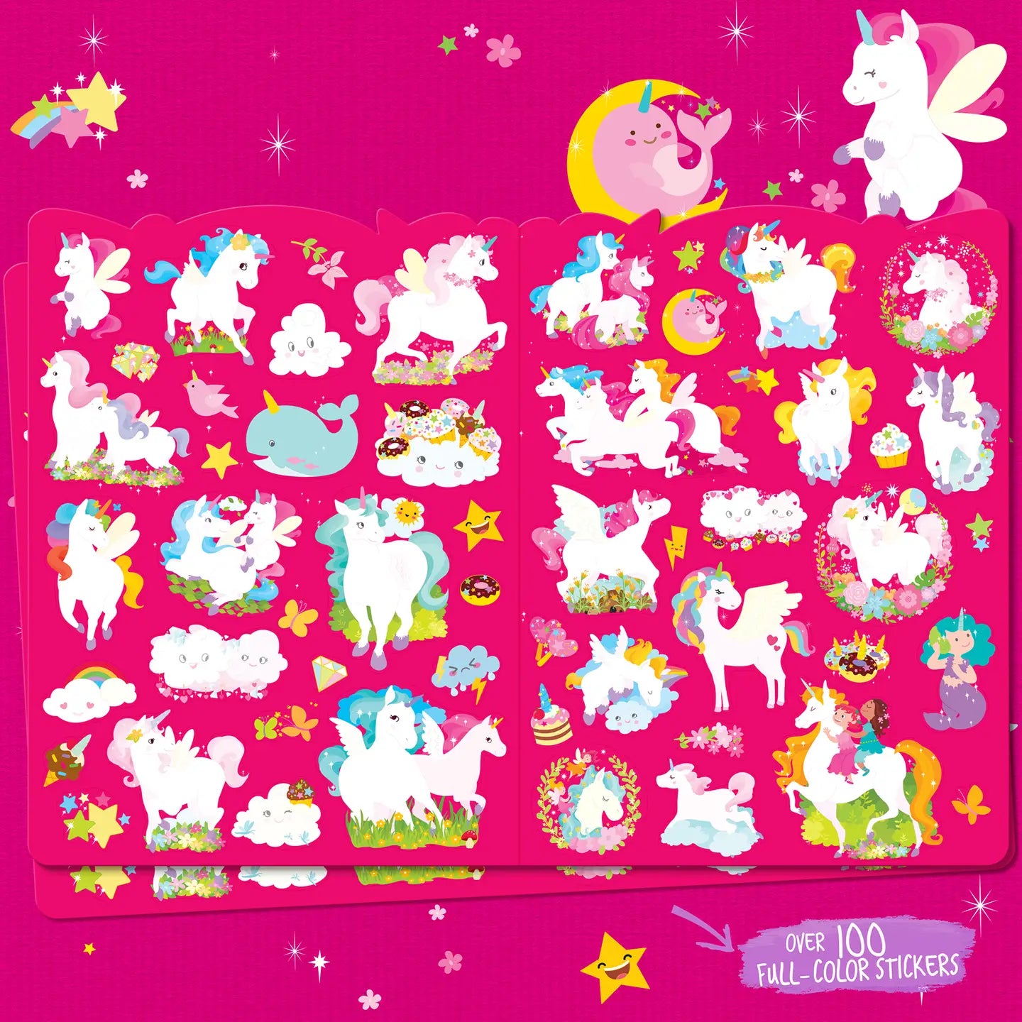 Unicorn Land Activity Book and Stackable Crayon Gift Pack