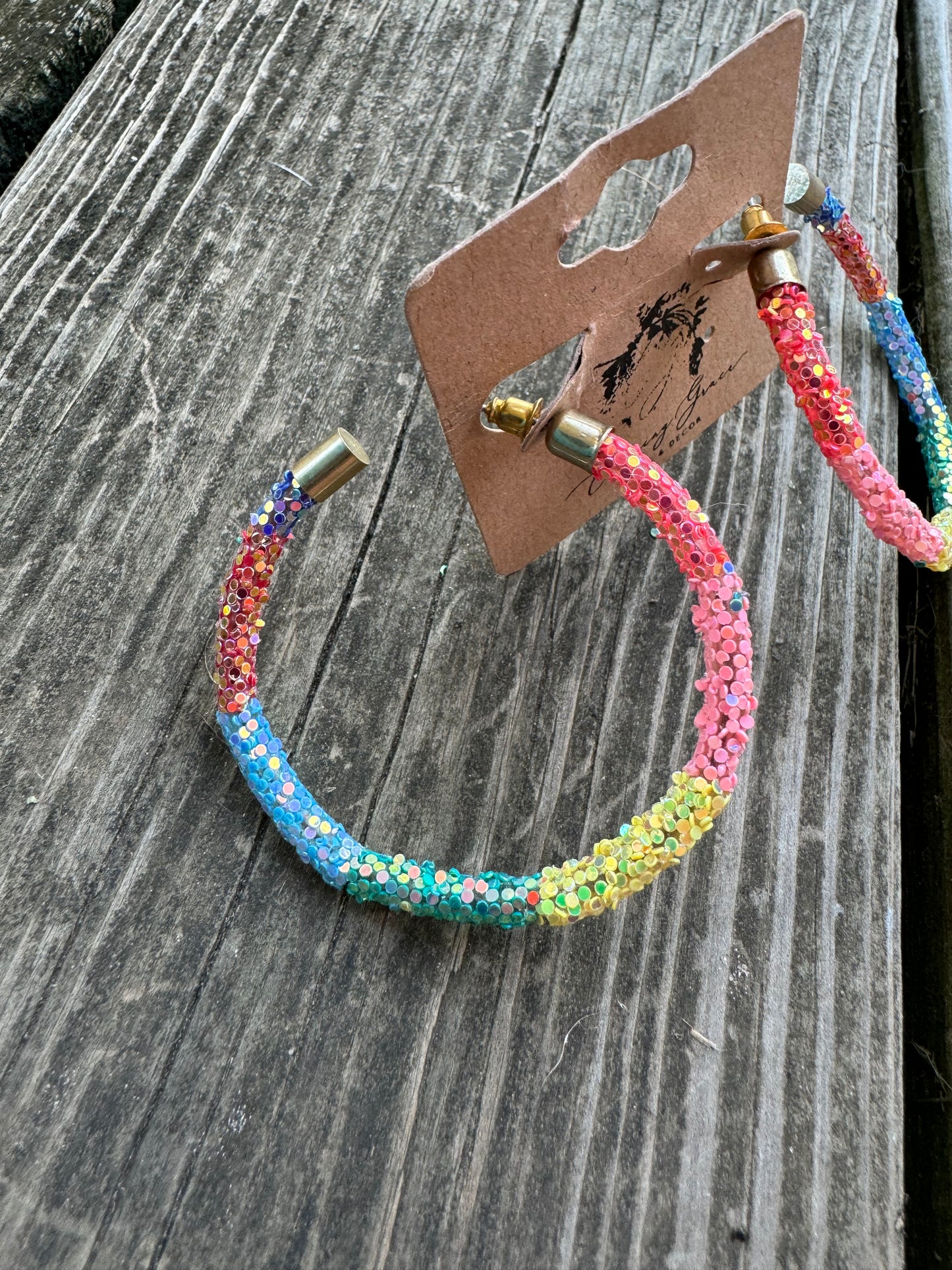 Rainbow Hoop Earrings