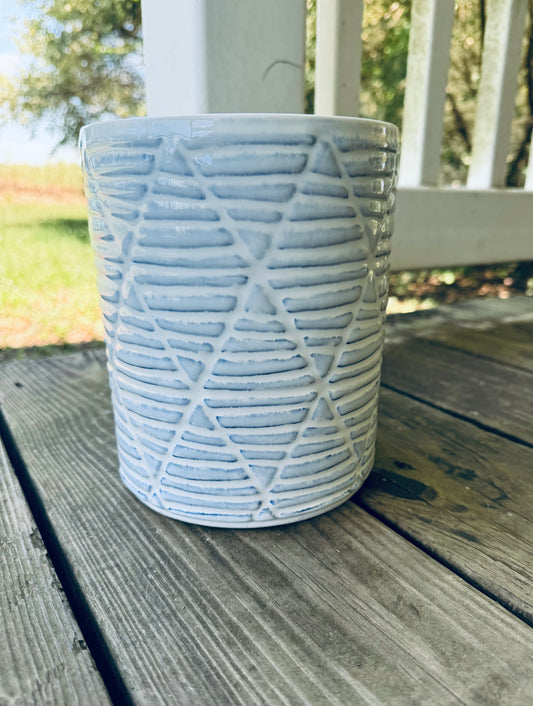 Blue & White Utensil Holder