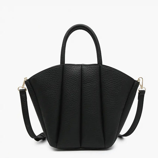 Ashton Shaped Paneled Hobo w/ Long Strap