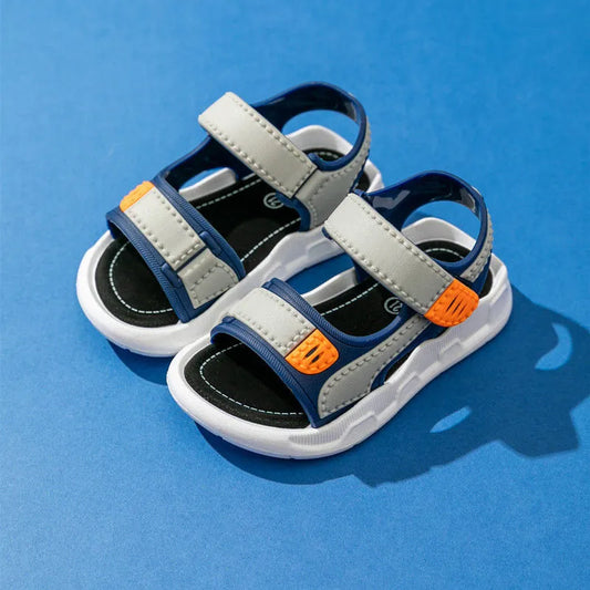 Blue & Grey Boys' Sandals