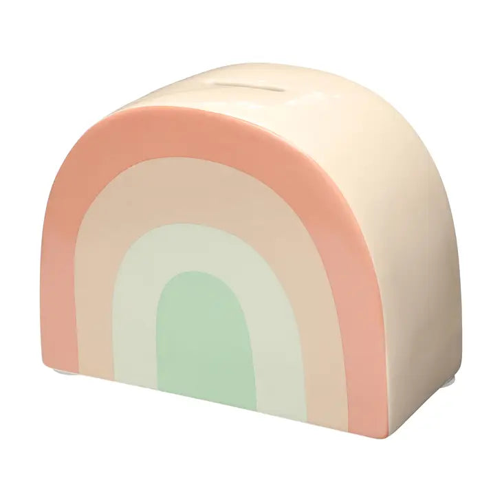 Ceramic Rainbow Bank, Nursery Decor