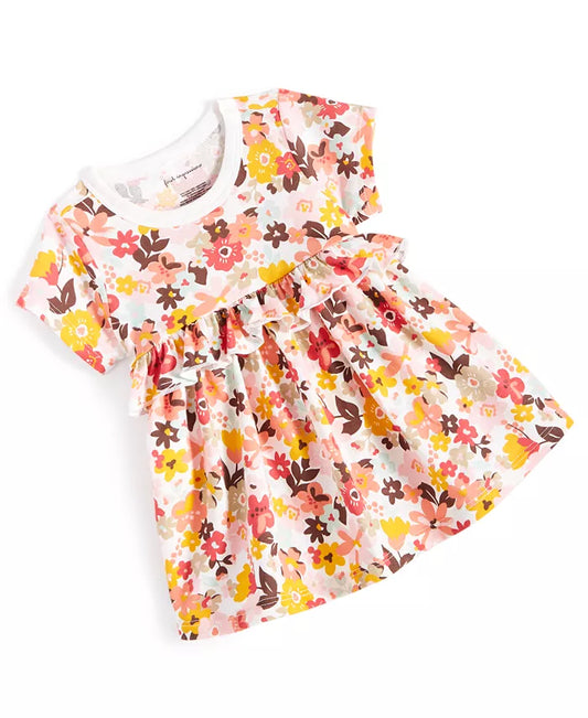 Color Blooms Ruffled Shirt