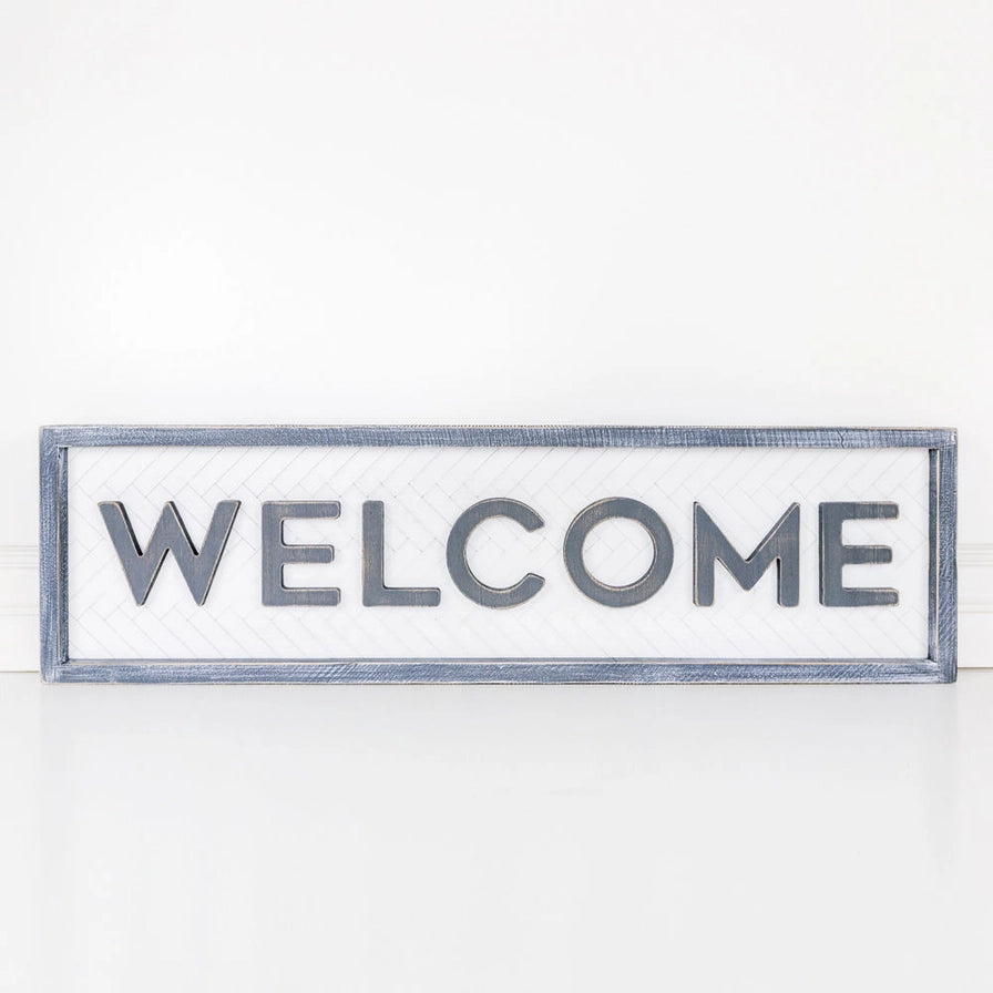 Double Sided 'Welcome" Sign