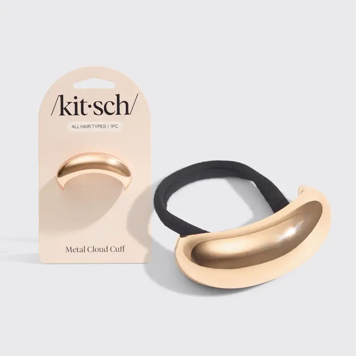 Gold Metal Cloud Cuff Medium