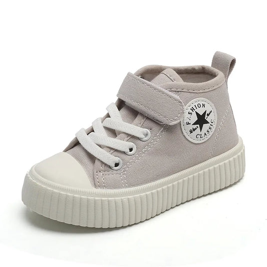 Grey High Top Toddler Boy Sneakers