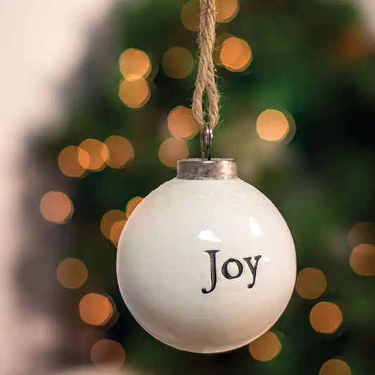 Joy Ceramic Ornament