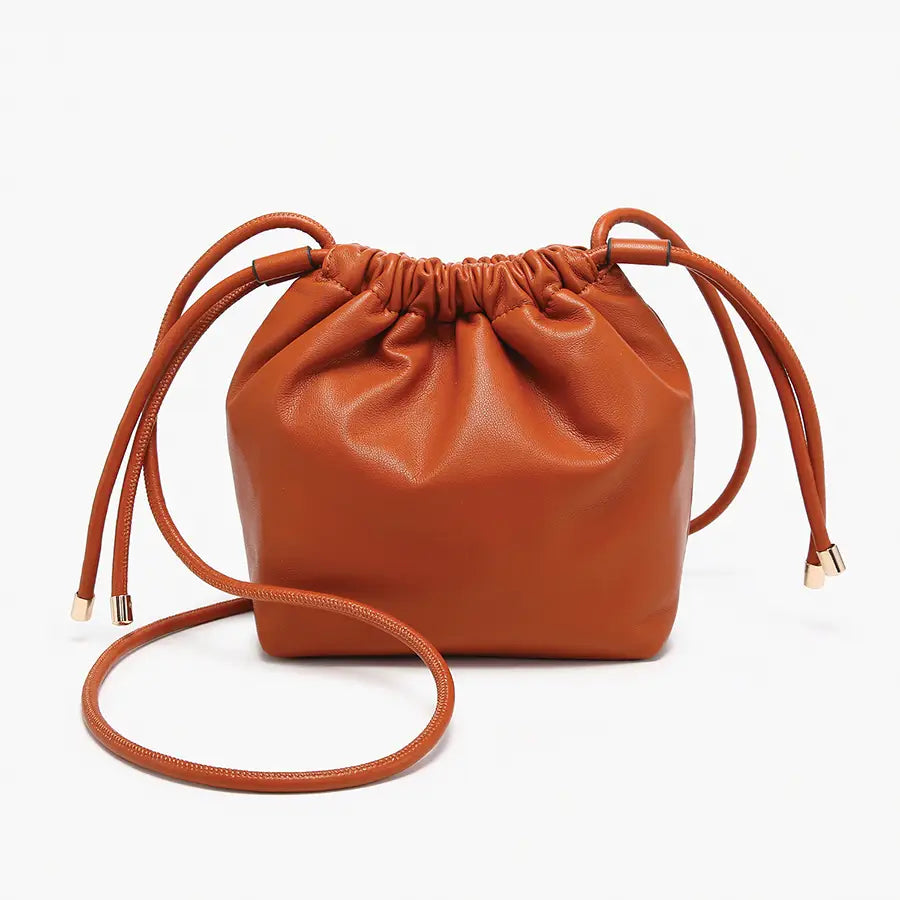 Mackenzie Cinched Bucket Bag Rust