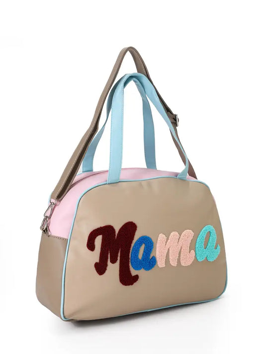 Mama Embroidery Duffel Bag