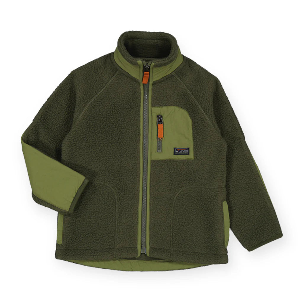 Boys Polar Fleece Jacket-Oregano