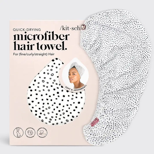 Quick Dry Hair Towel - Micro Dot