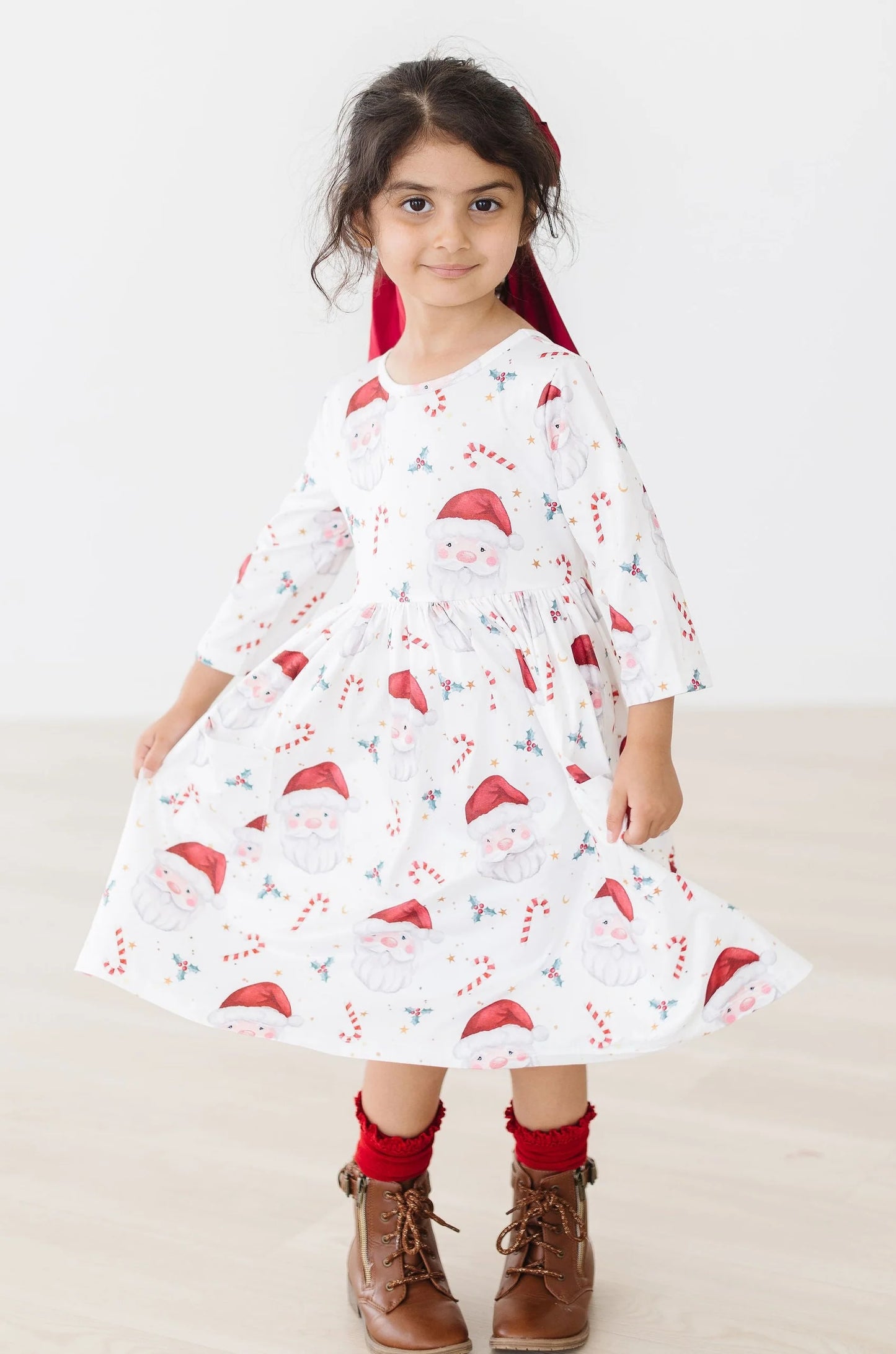 Mistletoe Magic 3/4 Pocket Twirl Dress