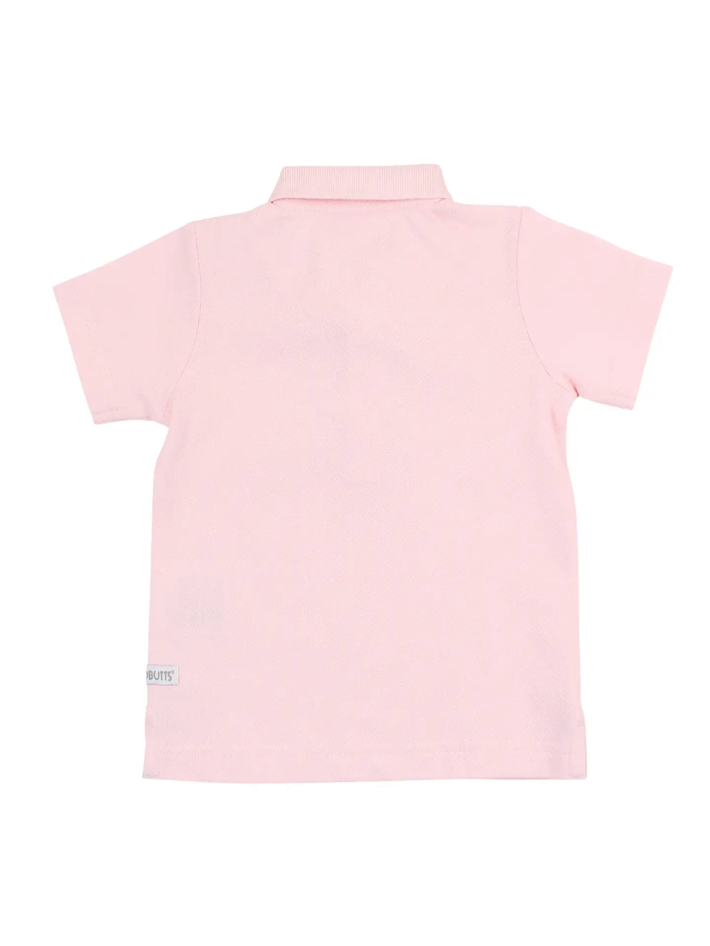 Pink Pique Short Sleeve Polo Shirt