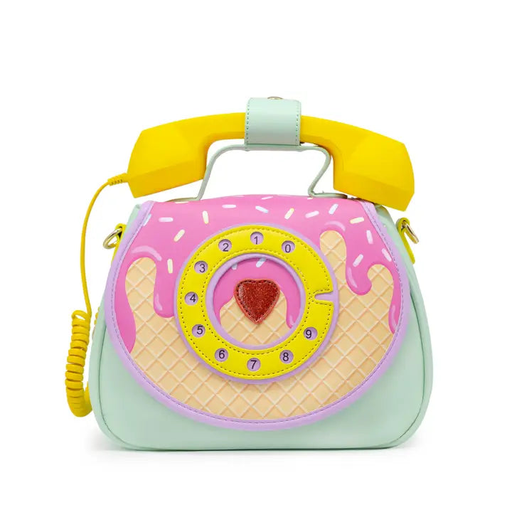 Ring Ring Phone Convertible Handbag - Ice Cream Dream