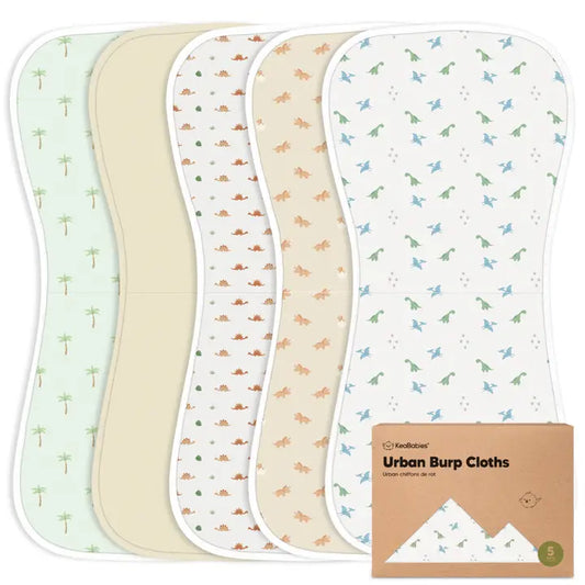 5pk Urban Burp Cloths Roarsome