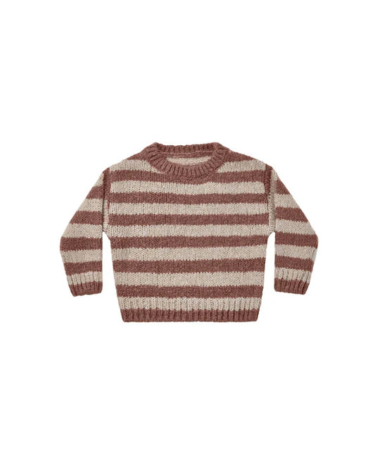 Aspen Sweater Mocha Stripe