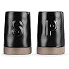 Black Stoneware Salt and Pepper Shaker Set