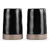 Black Stoneware Salt and Pepper Shaker Set