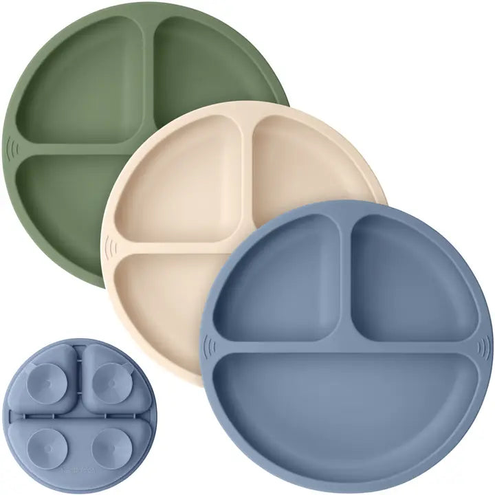 3pk Prep Suction Plates for Baby Slate