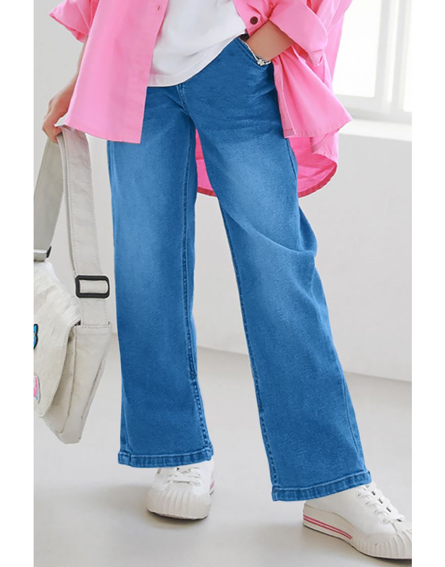 Toddler's Premium Straight Fit Denim Jeans Medium Wash