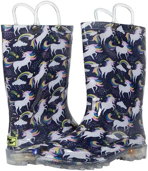 Light Up Unicorn Rain Boots