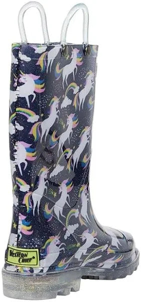 Light Up Unicorn Rain Boots