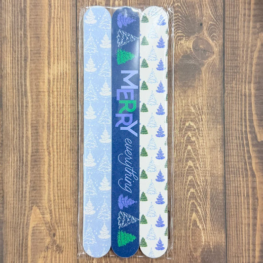 Winter Dreams Blue Nail Files (set of 3)