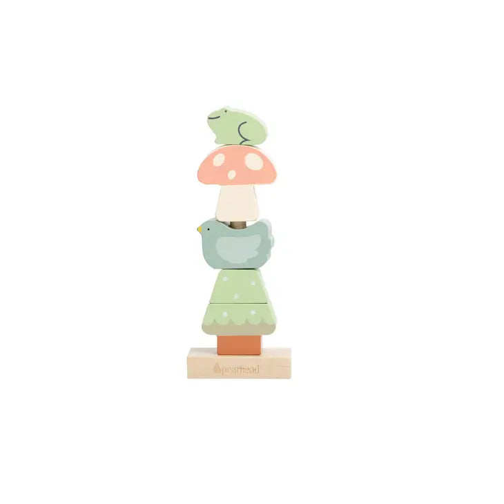 Woodland Wooden Stacking Toy, Developmental Toy